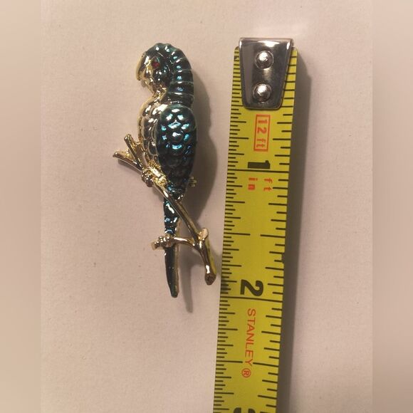 🏷Vintage Parrot Bird Brooch Pin 🦜 - Picture 2 of 3